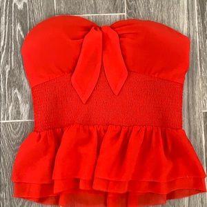Red Halter top